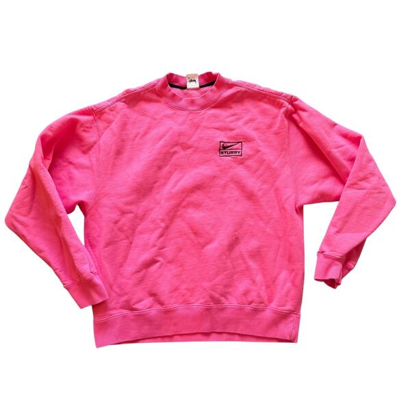 Stussy Other - Stussy x Nike Pink Sweatshirt Medium RARE Pullover